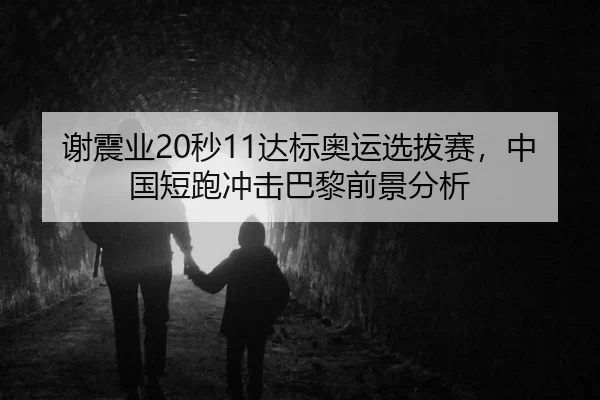 谢震业20秒11达标奥运选拔赛，中国短跑冲击巴黎前景分析