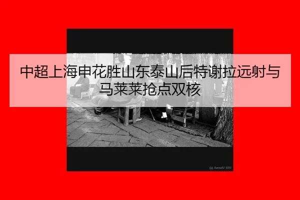 中超上海申花胜山东泰山后特谢拉远射与马莱莱抢点双核